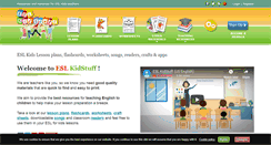 Desktop Screenshot of eslkidstuff.com