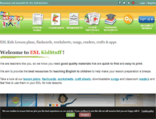 Tablet Screenshot of eslkidstuff.com